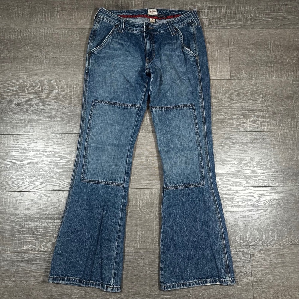 Abercrombie Fitch Vintage Flare Jeans‎ Patchwork Denim Bootcut Size 6